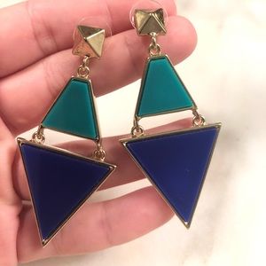 Geometric triangle earrings